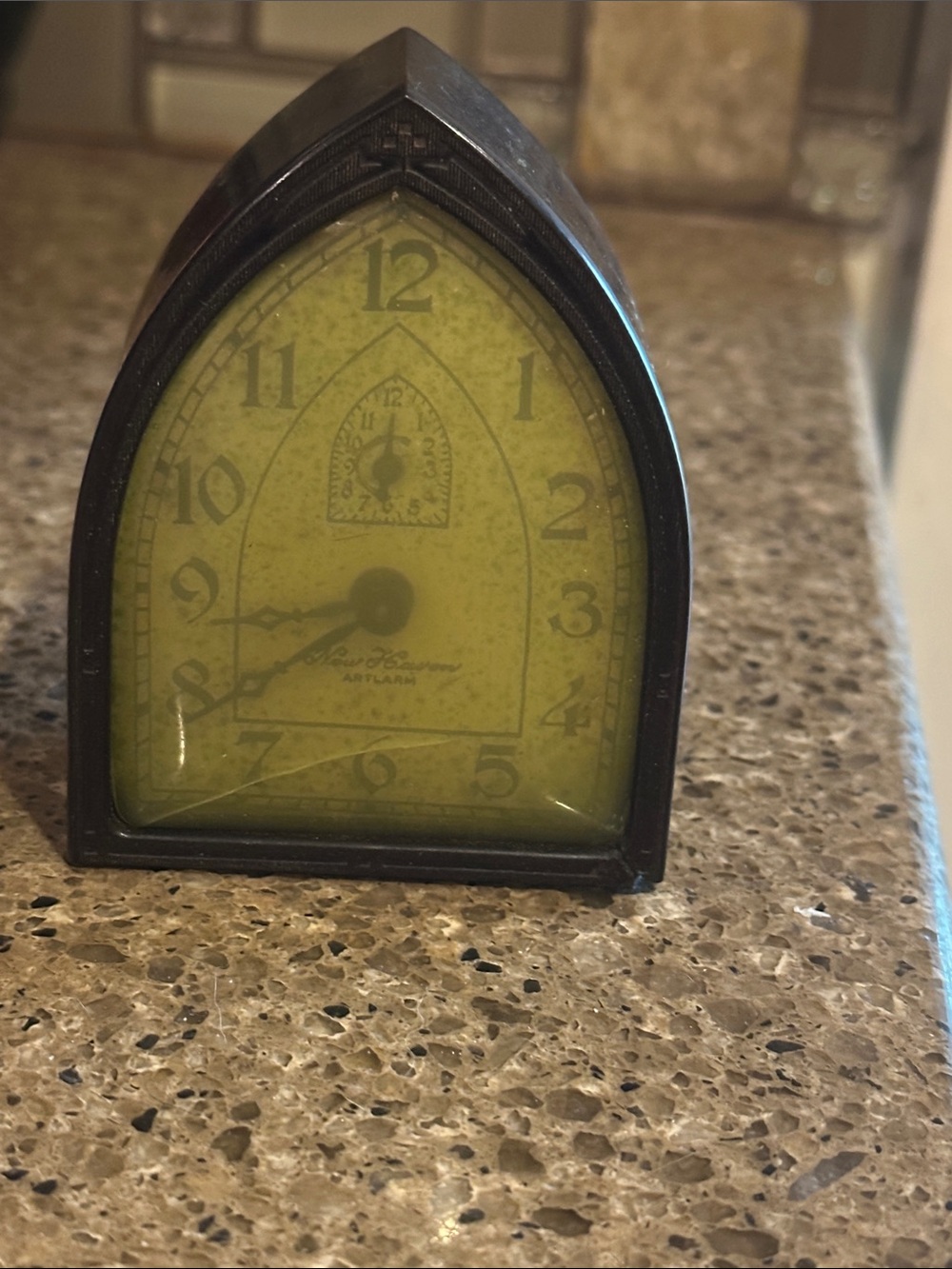 Antique New Haven Arch Table Clock